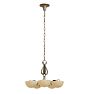Vintage Art Deco 5-Light Cup Shade Chandelier