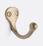 Vernon Single Coat Hook, Champagne Bronze