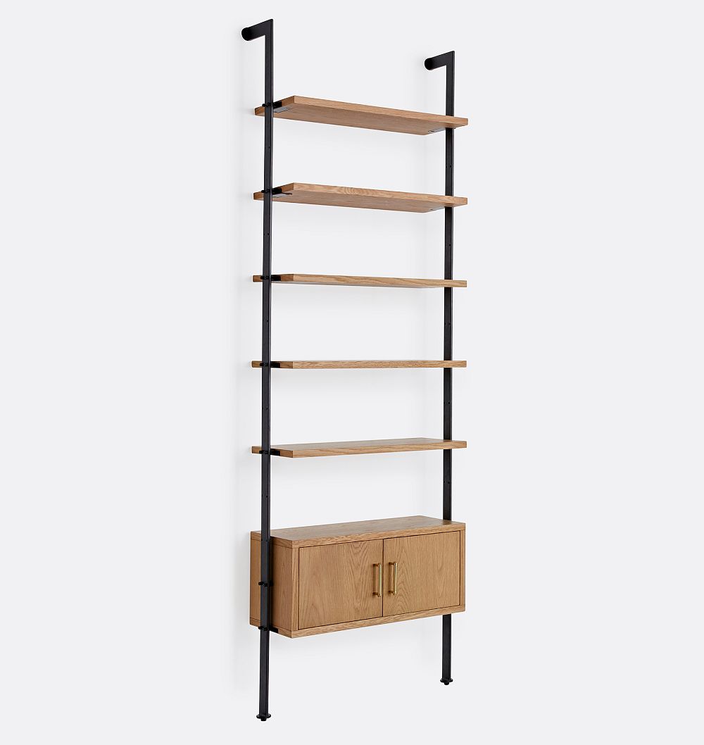 Holgate 96" Rail Single Modular Shelf Set With Case by Rejuvenation