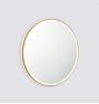 Barnett LED Mirror, 24" - Brushed Bronze