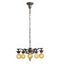 Vintage Colonial Revival 5-Light Hammered Texture Chandelier