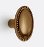 Axel Oval Cabinet Knob, Heritage Brass