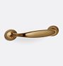 Axel Drawer Pull, 4" - Heritage Brass