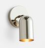 Paige 3-1/4" Dome Sconce, Polished Nickel