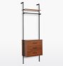 Holgate 96" Modular Closet - 1 shelf - 1 rod - 1 drawer - Oil-Rubbed Bronze