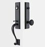 Putman Knob Exterior Door Hardware Tube Latch Set, Oil-Rubbed Bronze Left 2.375"