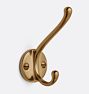 Massey Double Hook, Heritage Brass