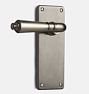 Benson Traditional Lever Tube Latch Interior Door Set, Brushed Nickel
