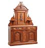 Vintage Renaissance Revival Walnut Sideboard with Carved Details
