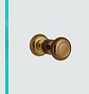 Howell Shower Door Knob, Heritage Brass