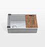 Veniso Stainless Steel Single Workstation Kitchen Sink - 27"