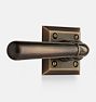 Coleman Classic Lever Mortise Interior Door Set, Burnished Antique Passage Left