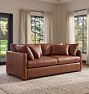 Wrenton Leather Sofa, 72-108"