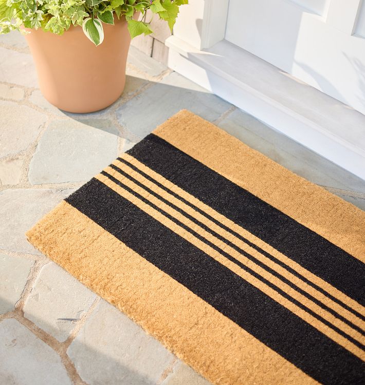 Horizontal Stripe Coir Doormat | Rejuvenation