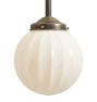 Pendant with Vintage Milk Glass Globe Shade