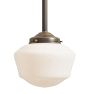 Pendant with Vintage Schoolhouse Shade
