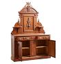 Vintage Renaissance Revival Walnut Sideboard with Carved Details