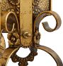 Vintage Romance Revival Wall Sconce with Motifs and Beading