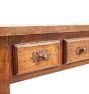 Vintage Traditional 3 Drawer Concsole with Turned Legs and Lower Shelf