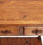 Vintage Traditional 3 Drawer Concsole with Turned Legs and Lower Shelf