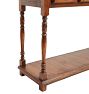 Vintage Traditional 3 Drawer Concsole with Turned Legs and Lower Shelf
