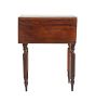 Vintage Traditional Sheraton Side Table with Drop Leafs and Turned Legs