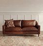 Luisa Leather Sofa, 72-96"