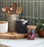 Glass and Wood Canister