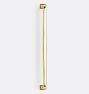 Open Box: Vernon Offset Appliance Pull, 12" - Unlacquered Brass