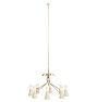 Colossal Vintage 24-Light Mid-Century Chandelier in Cream