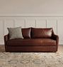 Luanna Leather Sofa, 72-108"