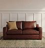 Sublimity Leather Sofa, 78-114"