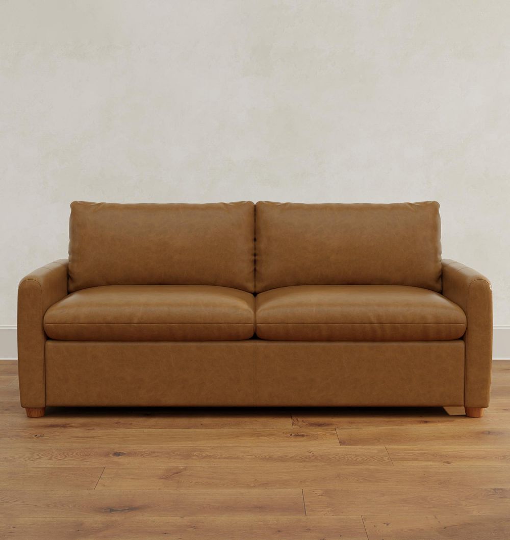 Roswell Leather Sofa, 72-108" by Rejuvenation