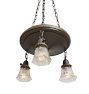 Vintage Classical Revival 3-Light Pan Chandelier