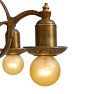 Vintage Romance Revival 5-Light Bare-Bulb Bronze Chandelier