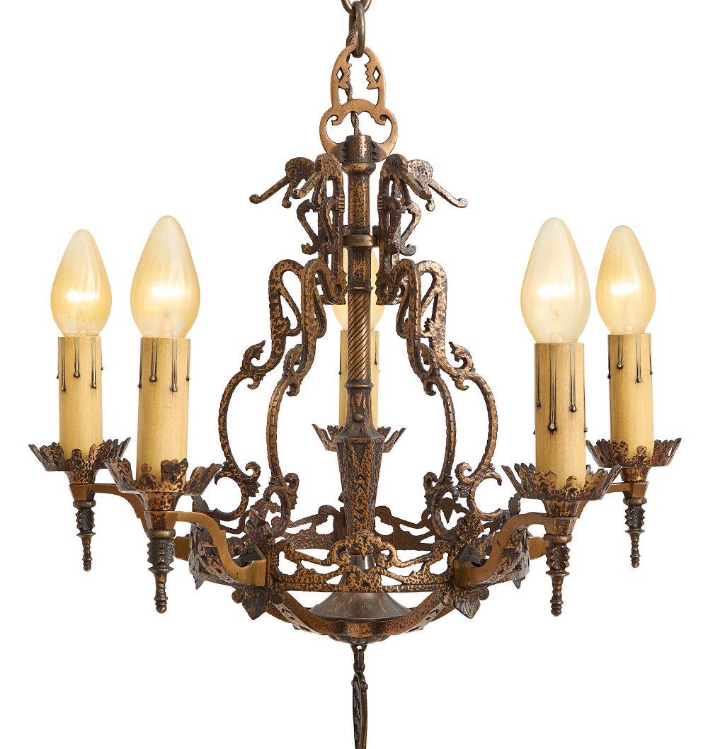 Vintage Romance Revival 5-Light Chandelier by Rejuvenation
