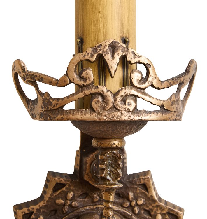 Vintage Romance Revival Candle Sconce with 13-Pointed Star