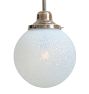 Vintage Traditional Blue Textured Globe Shade Pendant