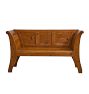 Vintage Traditional Danish Pine Bench