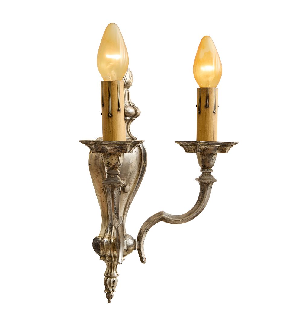 Vintage Classical Revival 2-Candle Sconce by Rejuvenation