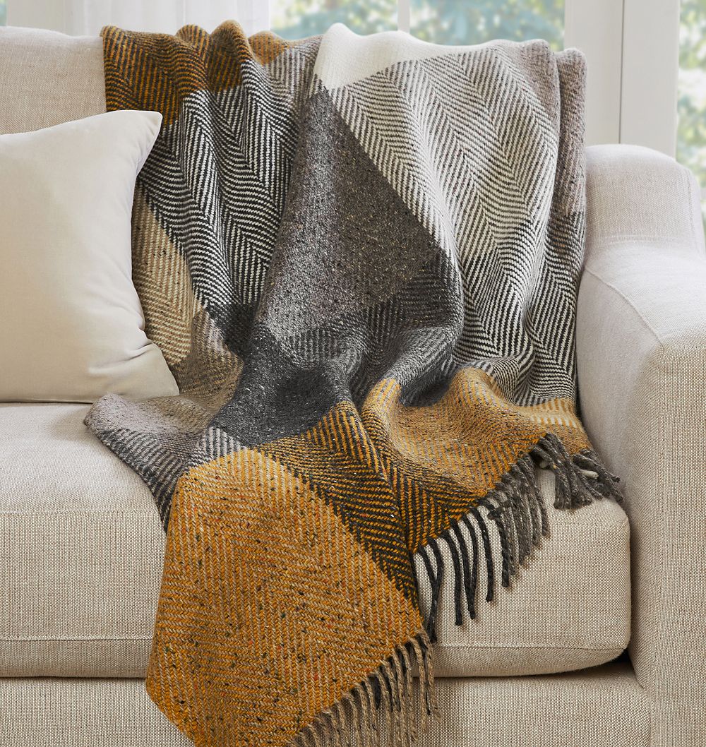 Avoca Mill Donegal Wool Throw by Rejuvenation