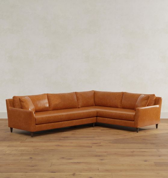 McNary Leather Sectional Sofa by Rejuvenation