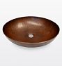 Maestro Sonata Bath Sink Single 17in Antique Copper