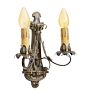 Vintage Romance Revival Floral Motif Double Light Sconce