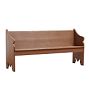 Vintage Traditional Rustic Wood Painted Church Pew Bench