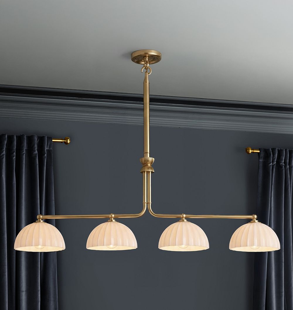 Enzo 42" Quad Linear Chandelier by Rejuvenation