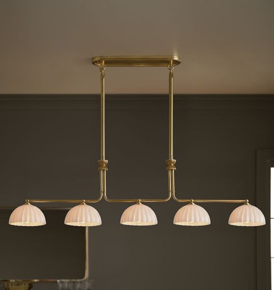 Enzo 60" 5-Light Linear Chandelier by Rejuvenation