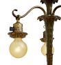 Vintage Art Deco 3 Light Chandelier with Botanical Motif