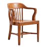 Vintage Arts and Crafts Walnut Courtroom Chairs Set of 6