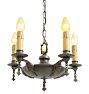 Vintage Classical Revival Aladdin Pan 5 Light Chandelier